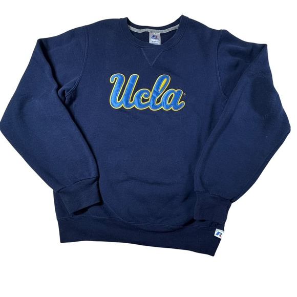 Vintage UCLA swearshirt Medium‎ Grunge Retro Navy Blue Preppy - Picture 1 of 5